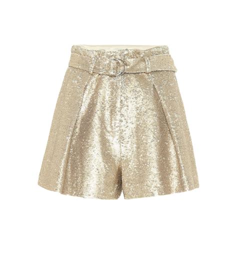 miu miu sequin shorts|Designer Shorts and Pants For Women .